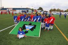 Jugadores de la Escuela de Fútbol