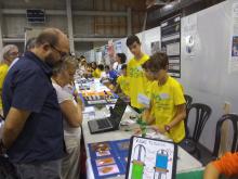 El alumnado, durante su participación en el concurso internacional