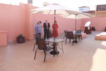 Culminan las obras de remodelación de la terraza de la BPM Lope de Vega