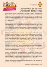 Manifiesto del Ayuntamiento por el Día Internacional de los Derechos de la Infancia