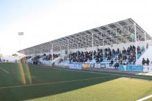 Tribuna del José Camacho con presencia de afición de Puertollano