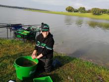 José Manuel Nieto-Márquez en el campeonato regional de pesca en agua dulce