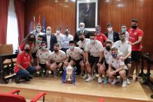 Celebración del ascenso a Primera División del Manzanares FS Quesos El Hidalgo en la ermita de la Vera Cruz y en el Ayuntamiento