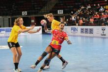 Carmen Arroyo en el EHF Championship 2021 sub-17 (Fotografía: EHF)