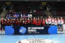 Carmen Arroyo en el EHF Championship 2021 sub-17 (Fotografía: EHF)