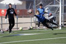 Entrenamiento para porteros del campus Manzanares CF