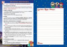 Bases concurso carta a los Reyes Magos