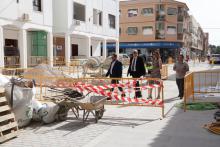 Visita a las obras de la zona del Gran Teatro