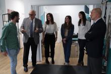 Visita de Julián Nieva y José Luis Cabezas a Sanus Fisioterapia