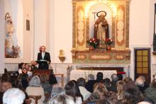 Intervención del pregonero en la ermita de San Antón