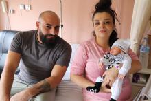 Antón y Yessica, padres del primer bebé de 2023 en Castilla-La Mancha