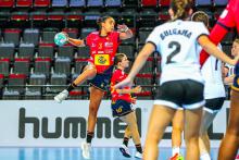 Carmen Arroyo en el W19 EHF Championship (Fotografía: EHF)