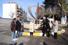 Inauguración del monumento en honor a los donantes de sangre