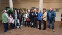 Exposición del taller de pintura de mayores de Cruz Roja Manzanares 2024