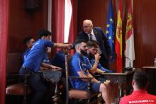 Recepción en el Ayuntamiento al Quesos El Hidalgo Manzanares FS 2023-24