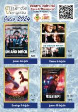 Cartelera cine de verano julio 2024