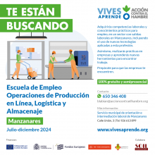 Escuela de empleo de operaciones de producción en línea, logística y almacenaje