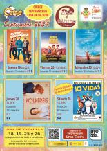 Cartelera del cine del mes de septiembre