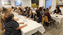 Participantes de la cata de vinos 