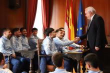 Recepción al Manzanares FS en el Ayuntamiento antes de la Copa de España 2026