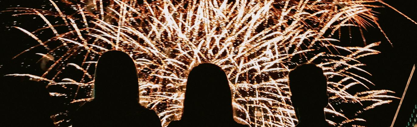 Fuegos artificiales Feria y Fiestas 2024. Imagen: Germán Molina
