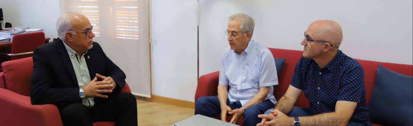 Julián Nieva junto a Román Orozco y Juanjo Díaz Portales