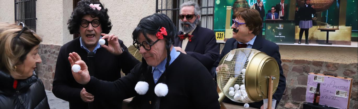 El carnaval trajo a la calle Empedrada un sorteo extraordinario de lotería