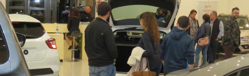 Visitantes en el Salón del Automóvil 2018