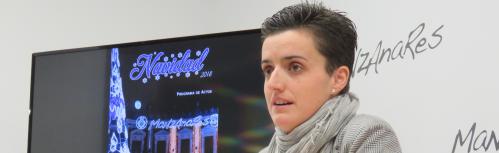 Ester Nieto-Márquez presentando el programa de actividades de la Navidad 2018-19