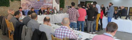 Encuentro informativo del alcalde con los medios de la provincia