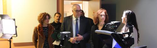 Visita de la subdelegada del Gobierno a Manzanares10TV
