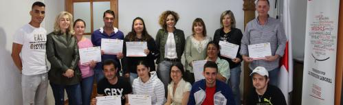 Entrega de diplomas del curso de Cruz Roja