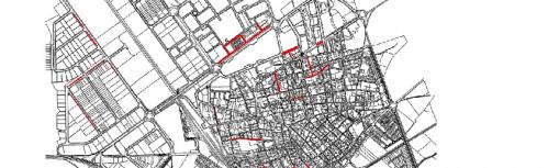 Plano con las calles a asfaltar