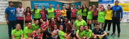 Equipos cadetes femeninos de las escuelas de Manzanares y Pozuelo