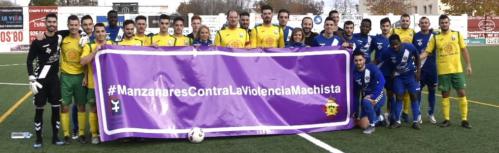 Ambos equipos se sumaron a los actos del 25N