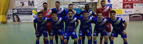 Equipo del Manzanares FS que ganó al Barça