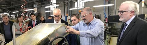 Nieva y Hernando: “Hoy hemos venido a trabajar en Manzanares y su proyección empresarial”