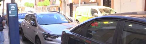 Zona de estacionamiento regulado en la calle Jesús del Perdón