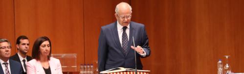 Jerónimo Romero-Nieva en su toma de posesión como concejal de UCIN en junio de 2019