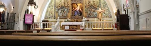 Interior de la ermita de Jesús del Perdón el viernes 13
