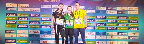 Imagen del podio en el Campeonato de España