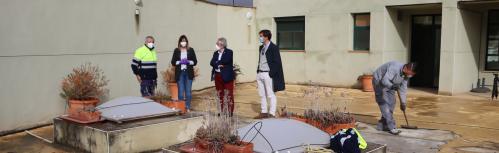 Comienzan las obras de remodelación de la terraza de la BPM Lope de Vega
