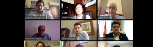 Julián Nieva participa en una reunión con FECIR y Cámara de Comercio para estudiar medidas de apoyo a autónomos y pymes