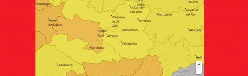 Alerta amarilla y naranja en Castilla-La Mancha
