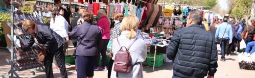 Imagen de archivo del mercadillo en los Paseos Príncipe de Asturias