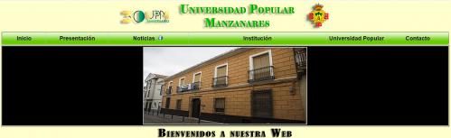 Página Web de la Universidad Popular de Manzanares