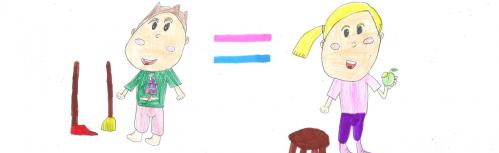 Uno de los dibujos participantes en anteriores actividades en colegios