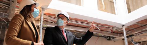 Visita del alcalde y la concejala de obras a la Casa Josito
