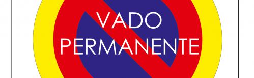 Nueva placa de vado permanente