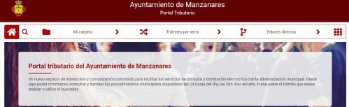 Portal tributario en la web municipal